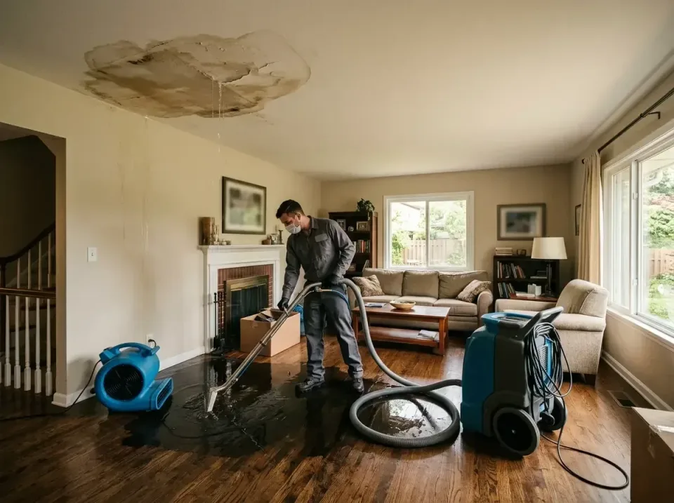 attic-pipe-burst-ceiling-drip-008 — frequently asked questions, Water Damage Restoration & Carpet Care in Becker, MN
